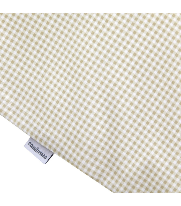 Cambrass Juego 2 Piezas Funda Nórdica Cuna 70 Vichy 10 Beige Outlet