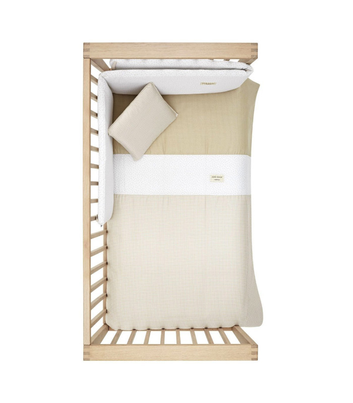 Cambrass Juego 2 Piezas Funda Nórdica Cuna 70 Vichy 10 Beige Outlet