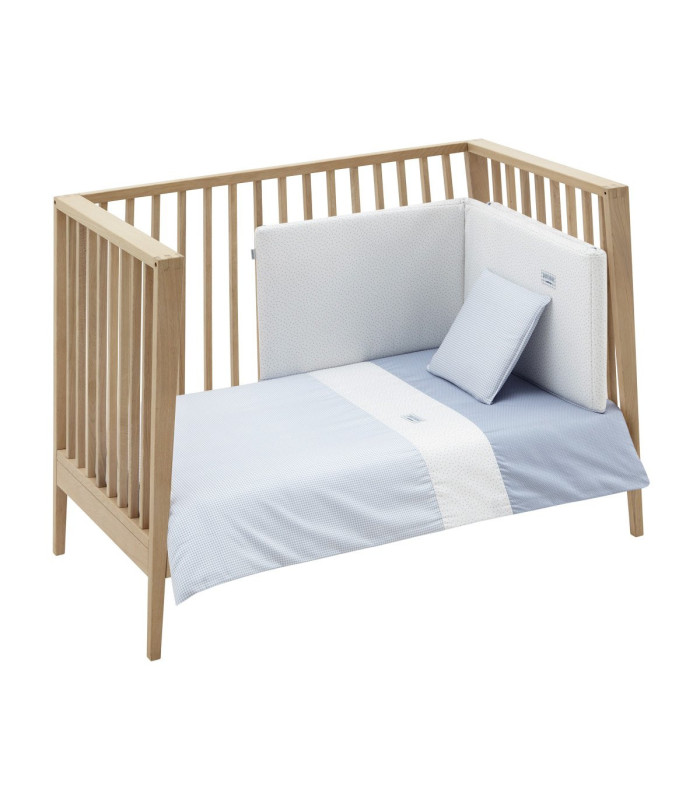 Cambrass Juego 2 Piezas Funda Nórdica Cuna 70 Vichy 10 Celeste Outlet