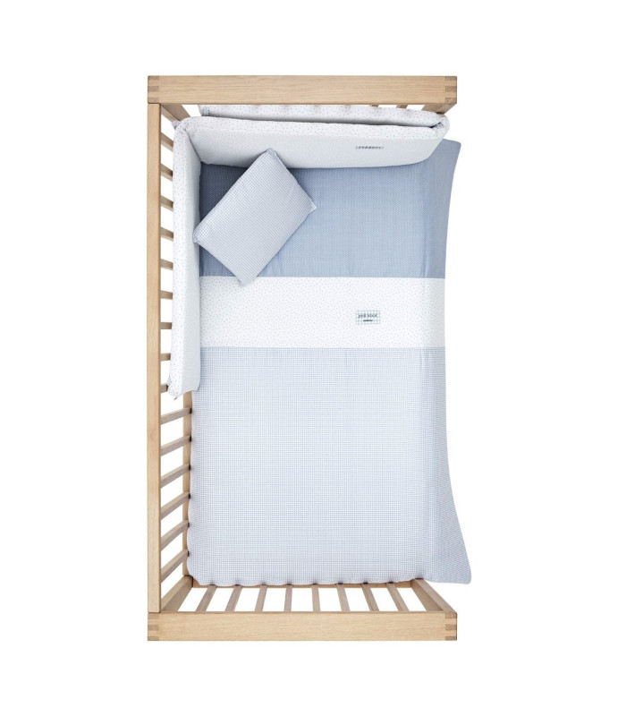 Cambrass Juego 2 Piezas Funda Nórdica Cuna 70 Vichy 10 Celeste Outlet