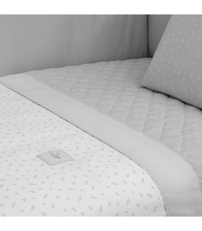 Cambrass Juego 2 Piezas Funda Nórdica Cuna 70 Fresco Gris Outlet