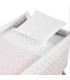 Minicuna Tijera Madera Soft Rosa/Bco