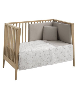 Jgo 2 Pcs.Colcha I-V. Cuna 60 Abete Beige 60X120X3 Cm