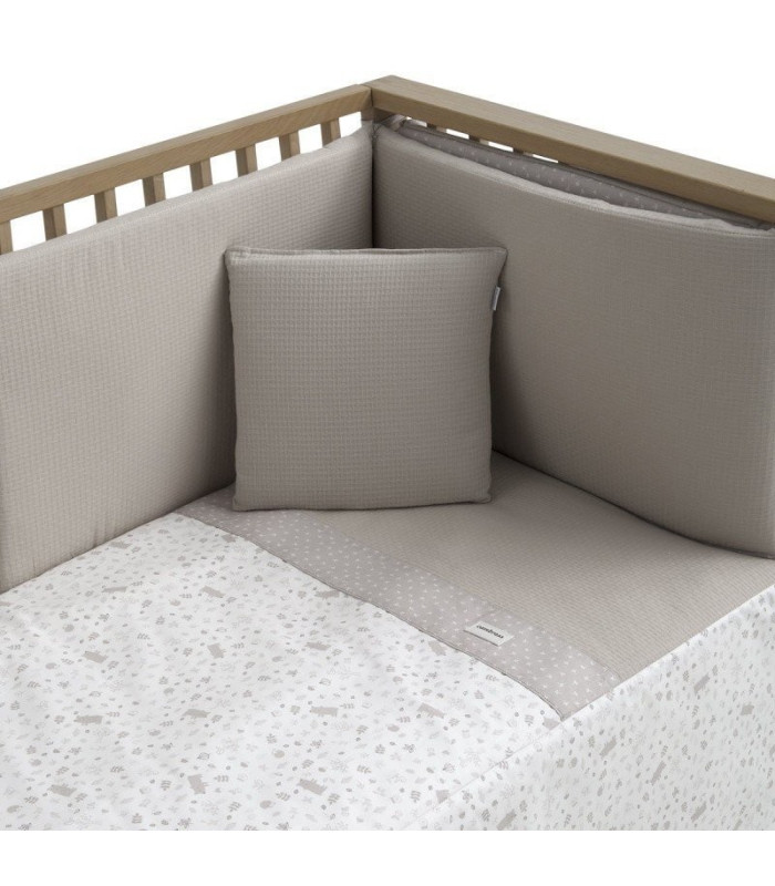 Jgo 2 Pcs.Colcha I-V. Cuna 60 Abete Beige 60X120X3 Cm