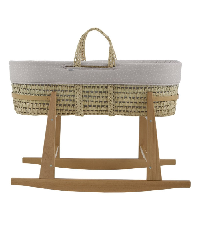 Moisés de Palma con Patas Natural Abete Beige · Cambrass