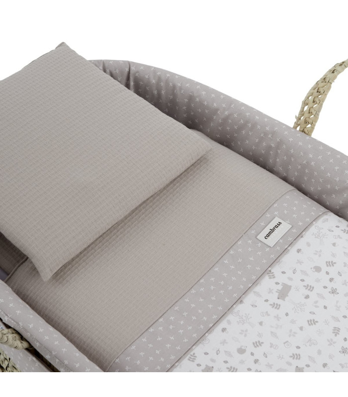 Moisés de Palma con Patas Natural Abete Beige · Cambrass