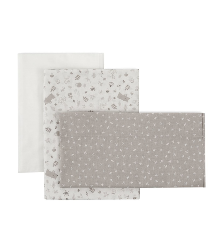 Sabana Cuna 3 Pcs (Cuna 70) 70X140X1 Cm Abete Beige