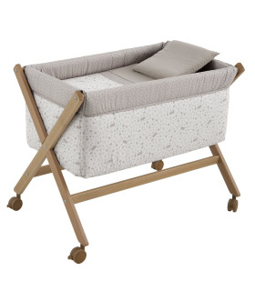 Minicuna Tijera Madera Abete Beige/Natural 55X87X74 Cm