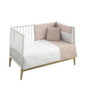 Jgo 2 Pcs.F.Nordica Cuna 70 Rabbit Beige 110X170X3 Cm