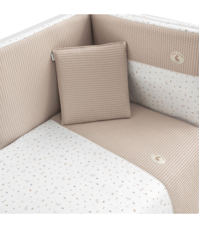Jgo 2 Pcs.F.Nordica Cuna 70 Rabbit Beige 110X170X3 Cm