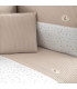 Jgo 2 Pcs.F.Nordica Cuna 70 Rabbit Beige 110X170X3 Cm