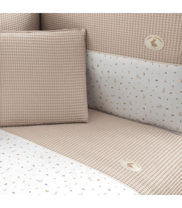 Jgo 2 Pcs.F.Nordica Cuna 70 Rabbit Beige 110X170X3 Cm