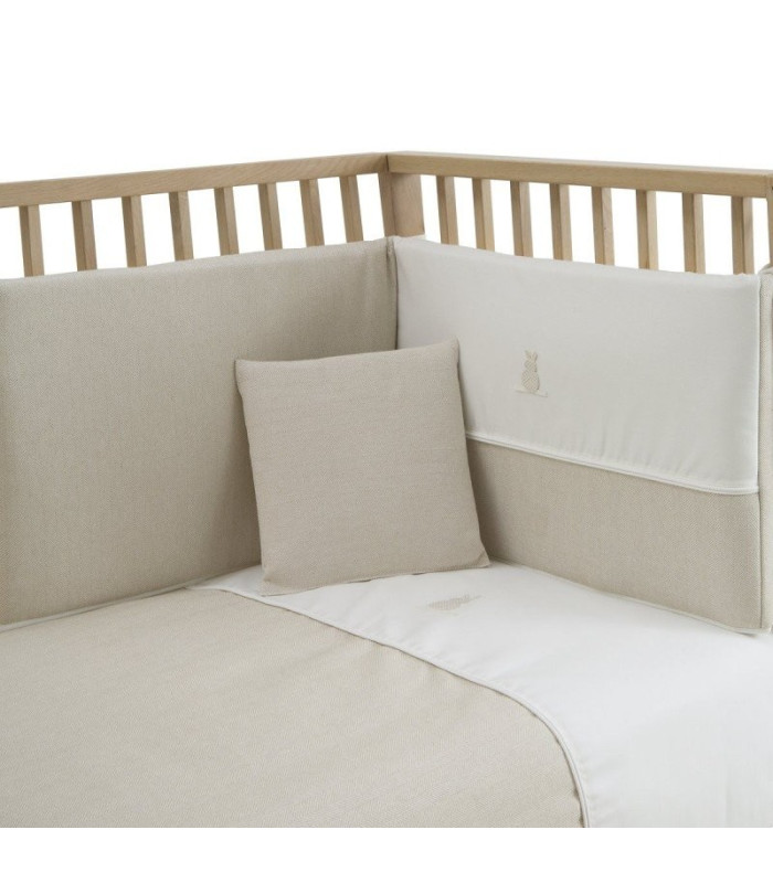 Jgo 2 Pcs.F.Nordica Cuna 60 Lino Beige