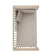 Jgo 2 Pcs.F.Nordica Cuna 60 Derby Beige 100X140X3 Cm