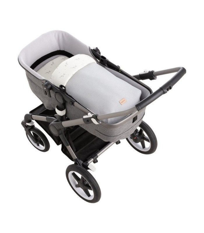 Saco Capazo + Colchoneta Puppy Gris 35X80X6 Cm