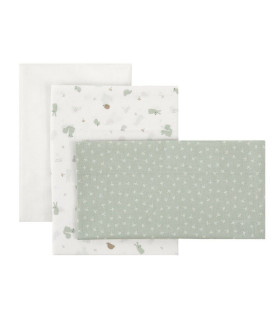 Sábana Cuna 60 Ardi Verde 3 pcs Cambrass
