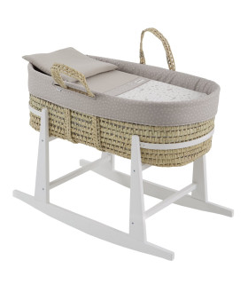 Moisés de Palma con Patas Blancas Abete Beige · Cambrass