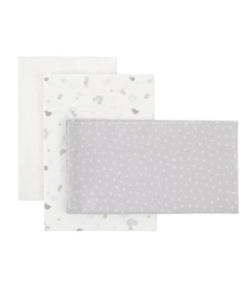 Sábana Minicuna Ardi Gris 3 pcs Cambrass
