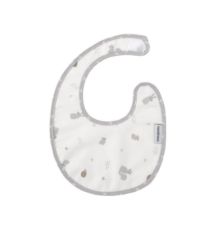 Babero Redondo Con Velcro Ardi Gris 16X19X1 Cm