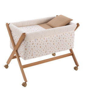 Minicuna Tijera Madera Natural Senda Beige