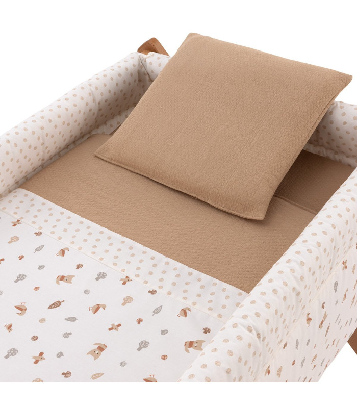 Minicuna Tijera Madera Natural Senda Beige