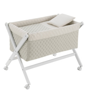 Minicuna tijera Tender Mint blanca Cambrass