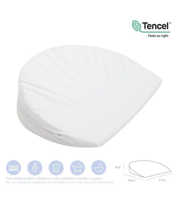 Almohada Confort Mini 37X29X8 Cm Liso E Blanco