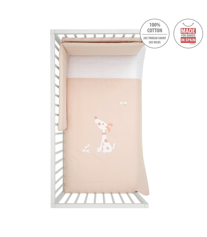 Cambrass Juego 2 Piezas Funda Nórdica Cuna 70 Be Teckel Melocoton Outlet