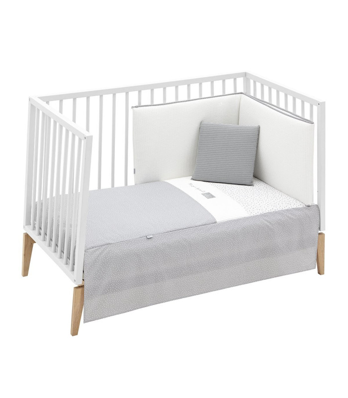 Cambrass Juego 2 Piezas Colcha Invierno-Verano Cuna 70 Forest Gris Outlet