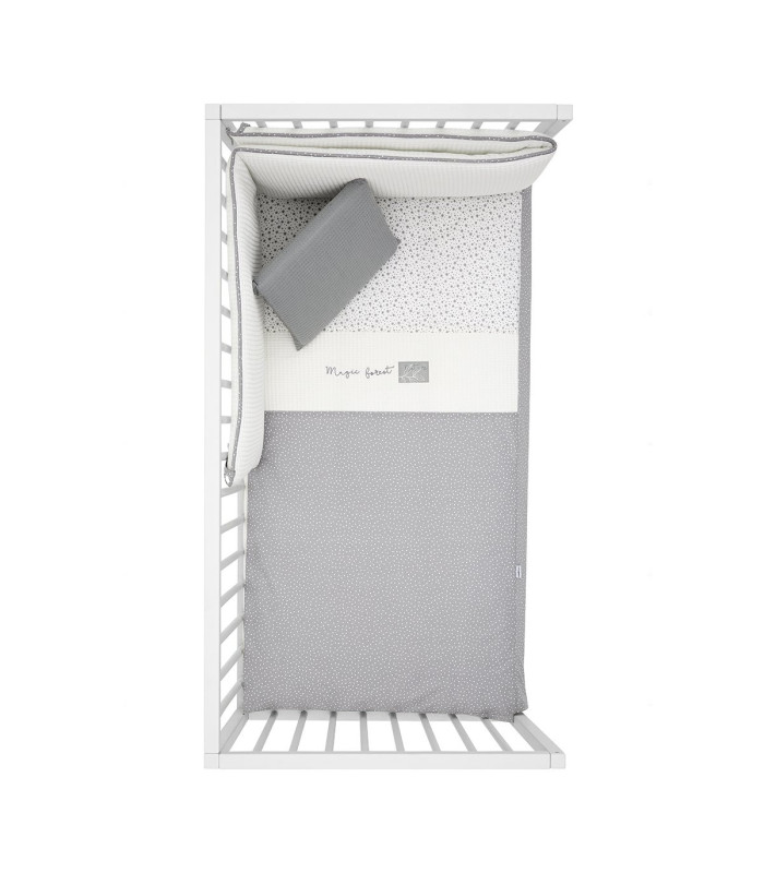 Cambrass Juego 2 Piezas Colcha Invierno-Verano Cuna 70 Forest Gris Outlet