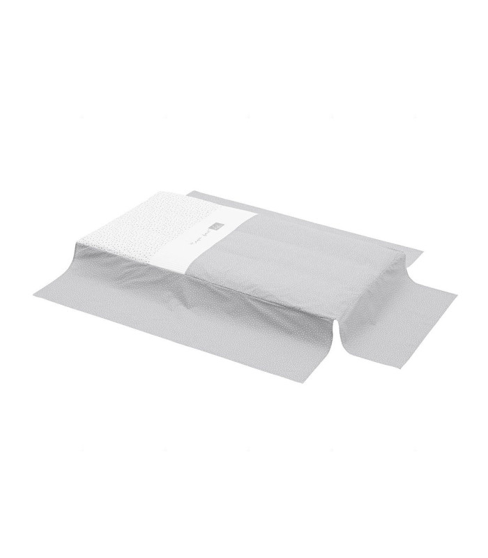 Cambrass Juego 2 Piezas Colcha Invierno-Verano Cuna 70 Forest Gris Outlet