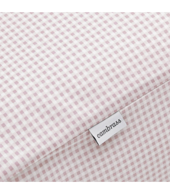 Cambrass Juego 2 Piezas Colcha Invierno-Verano Cuna 70 Vichy 10 Rosa Outlet
