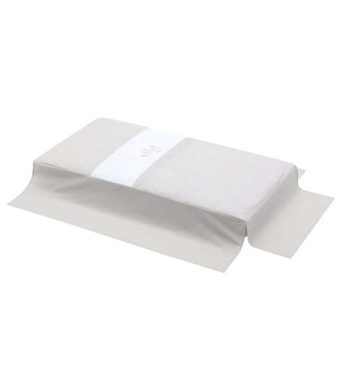 Cambrass Juego 2 Piezas Colcha Invierno-Verano Cuna 70 Mini Windsord Crudo Outlet