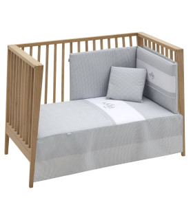 Cambrass Juego 2 Piezas Colcha Invierno-Verano Cuna 70 Mini Windsord Gris Outlet