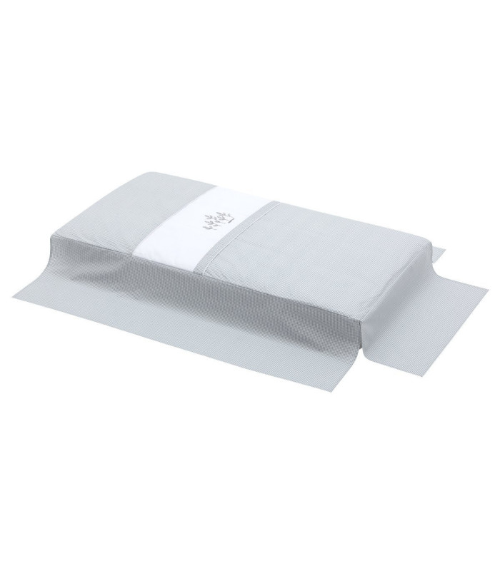 Cambrass Juego 2 Piezas Colcha Invierno-Verano Cuna 70 Mini Windsord Gris Outlet