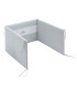 Cambrass Juego 2 Piezas Colcha Invierno-Verano Cuna 70 Mini Windsord Gris Outlet
