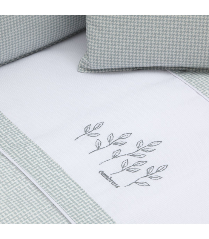 Cambrass Juego 2 Piezas Colcha Invierno-Verano Cuna 70 Mini Windsord Mint Outlet