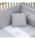 Cambrass Juego 2 Piezas Funda Nórdica Cuna 70 Mini Windsord Gris Outlet