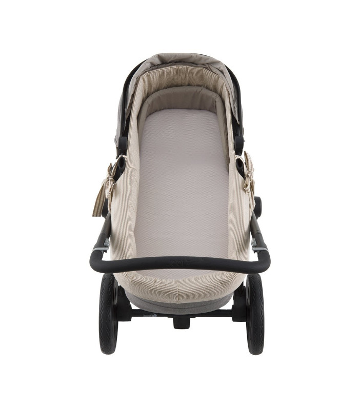 Vestidura de Capazo Reversible con Cremallera Derby Beige · Cambrass
