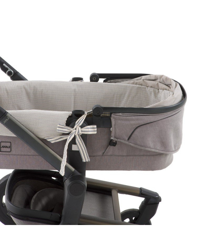Vestidura de Capazo Reversible con Cremallera Derby Gris · Cambrass
