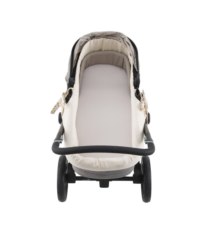 Vestidura de Capazo Reversible con Cremallera Naturale Marron · Cambrass