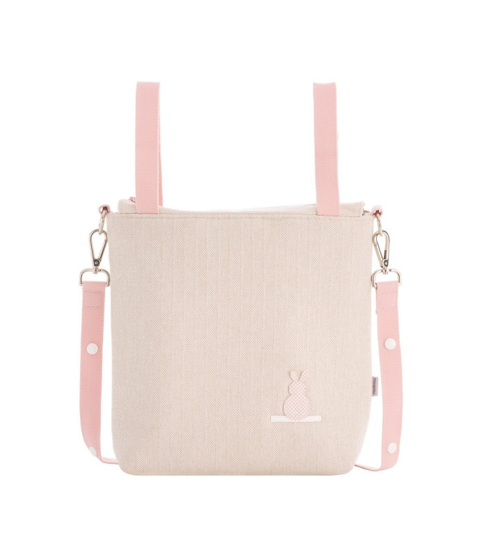 Cambrass Bolso Talega Lino Rosa Outlet