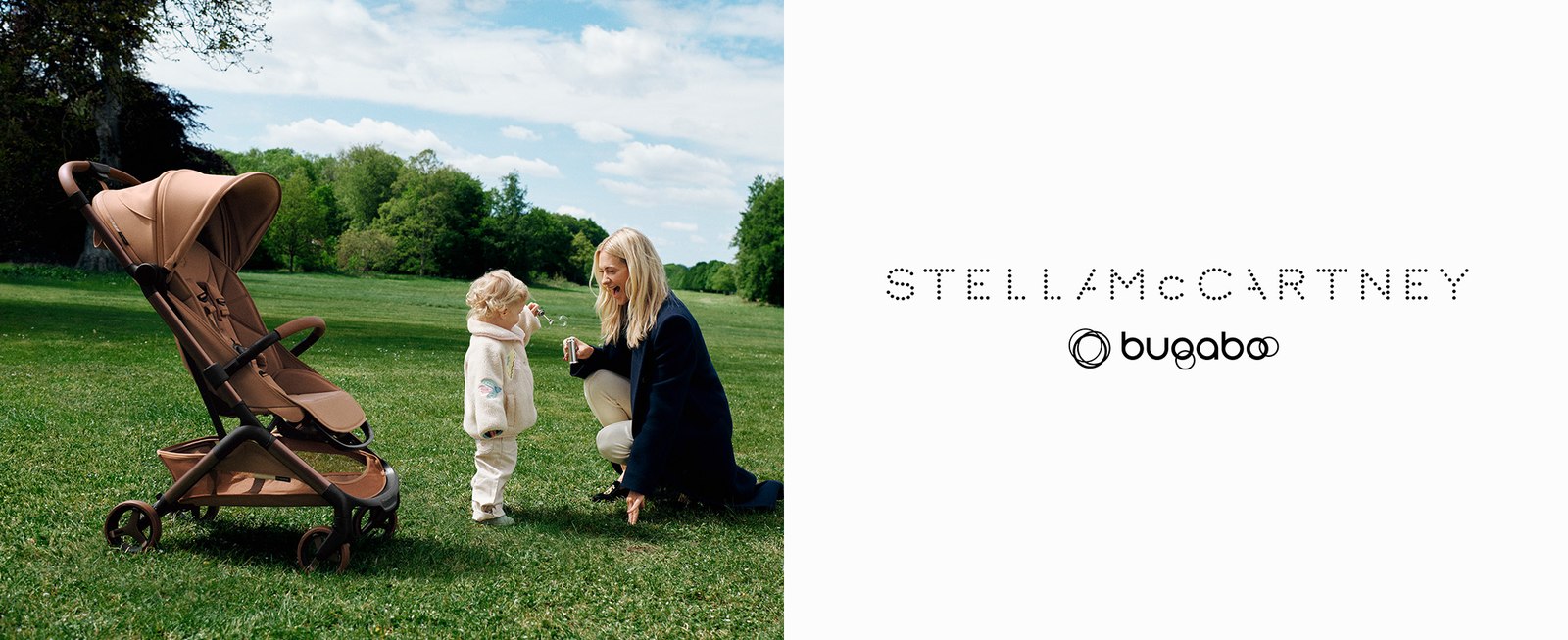 Campana oficial Bugaboo x Stella McCartney con la Butterfly 2 Tobacco Brown
