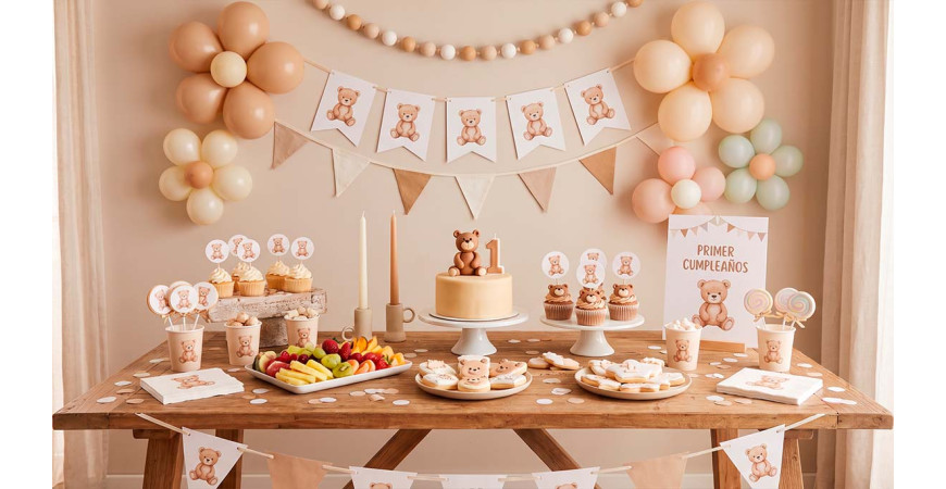 Ideas para el primer cumpleaños de tu bebé: temáticas y decoración