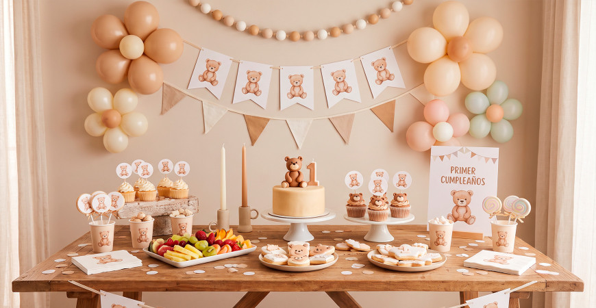 Ideas para el primer cumpleaños de tu bebé: temáticas y decoración