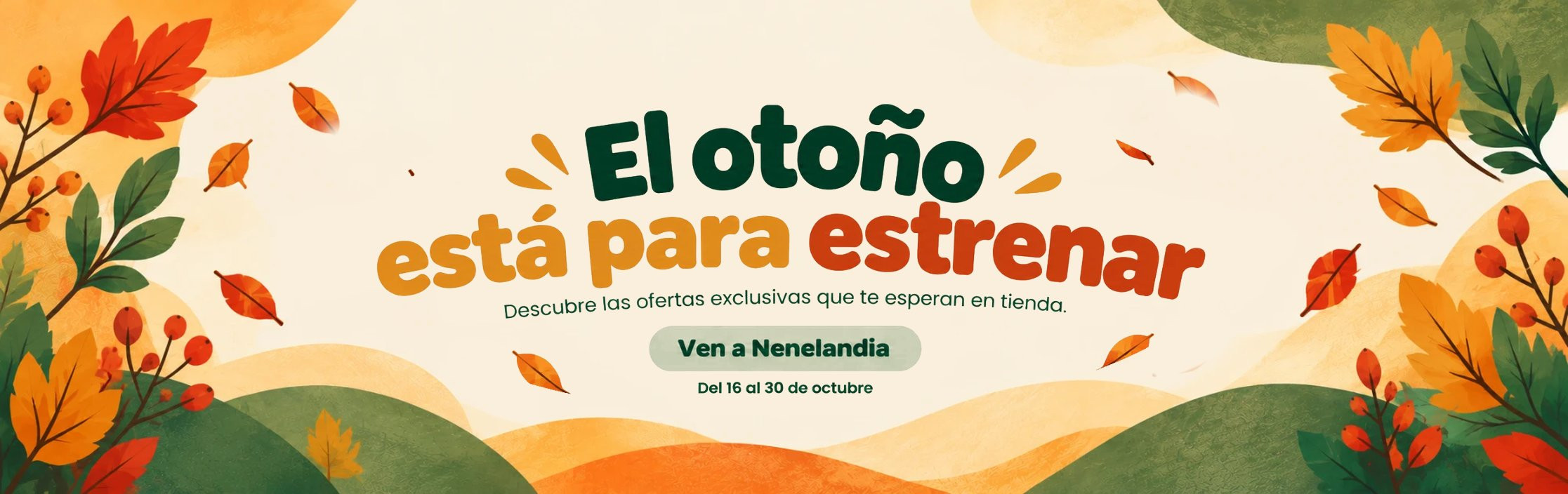 El otoño está para estrenar – ofertas en tienda Nenelandia
